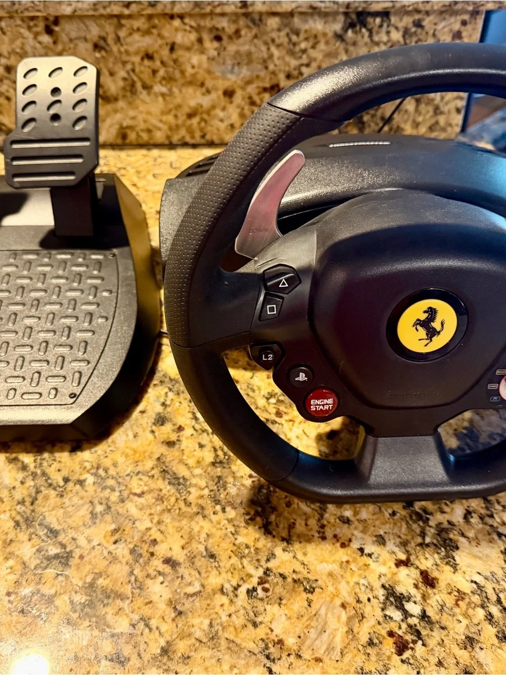 Thrustmaster T80 Ferrari 488 GTB Wheel & Pedals, Paddle Shifters, PS3/PS4/PC